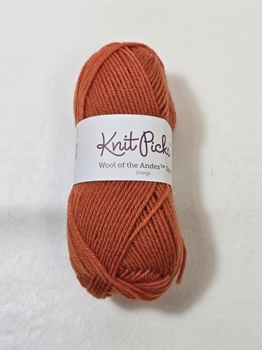 Orange knit picks wool the - wool,